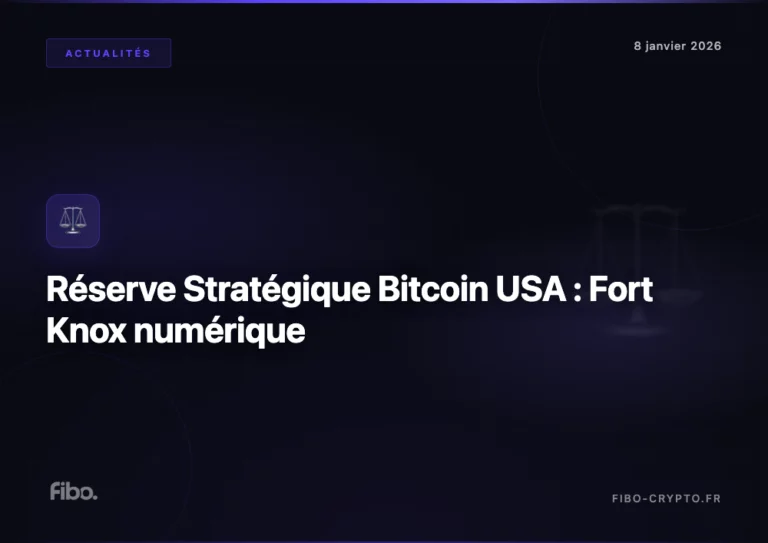 Réserve Stratégique Bitcoin USA Trump Fort Knox numérique - Fibo Crypto