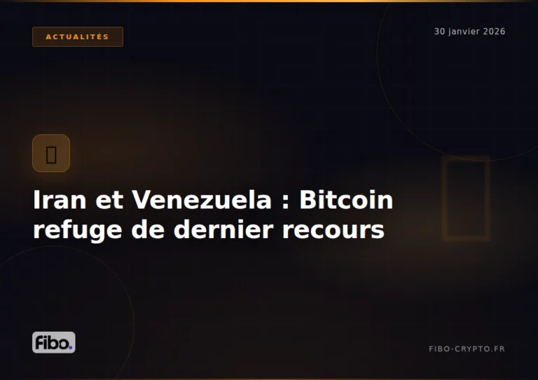Iran et Venezuela : quand Bitcoin devient le refuge de dernier recours
