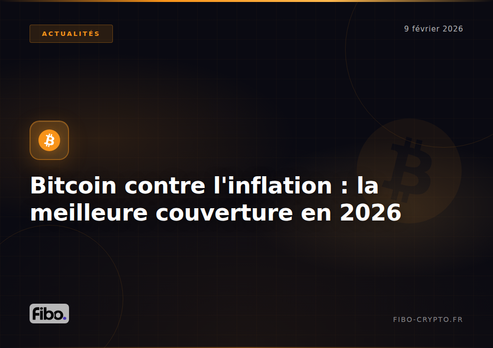Bitcoin contre l&rsquo;inflation : pourquoi BTC est la meilleure couverture en 2026