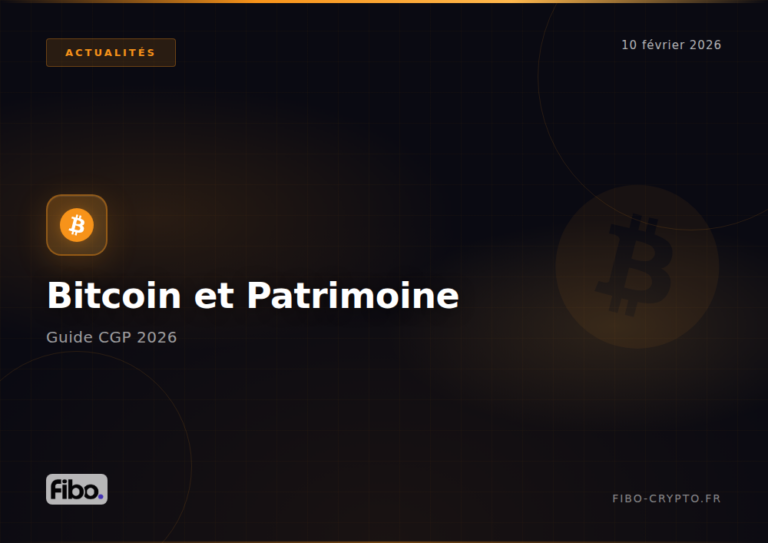 Bitcoin et patrimoine : guide complet pour conseillers en gestion de patrimoine (CGP) - allocation, fiscalité, custody 2026