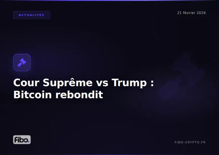 Cour supreme invalide tarifs trump bitcoin rebondit