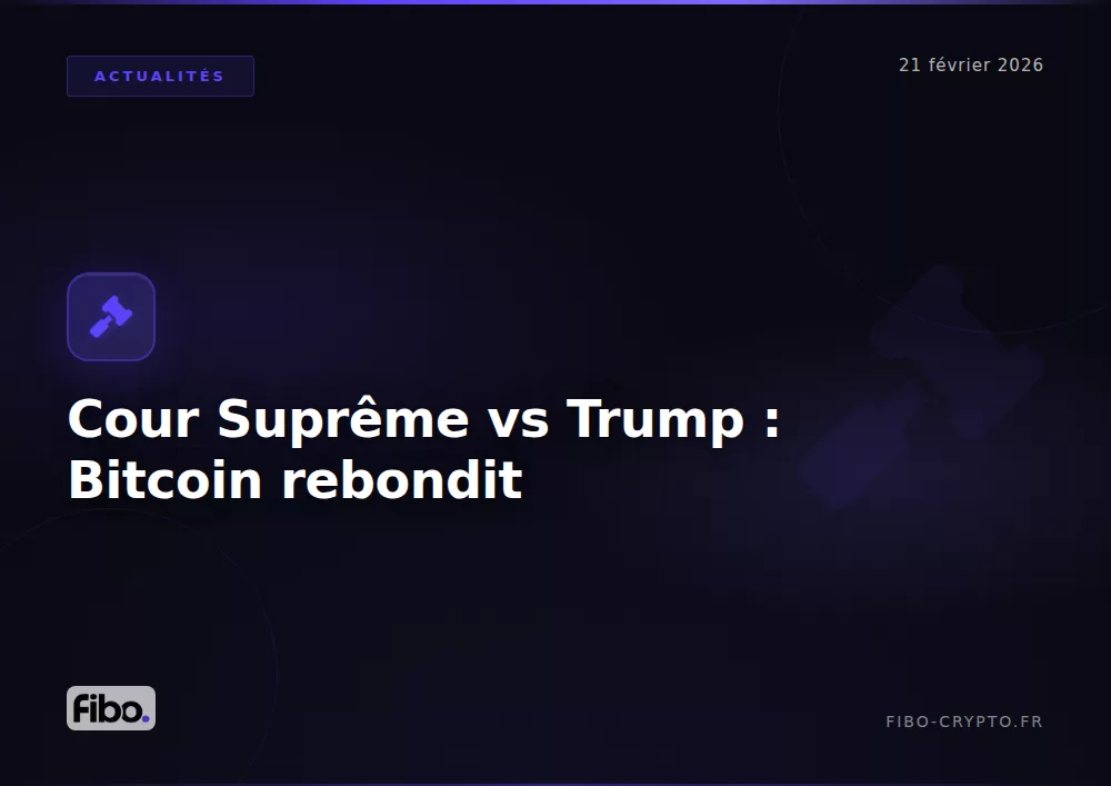 Cour supreme invalide tarifs trump bitcoin rebondit