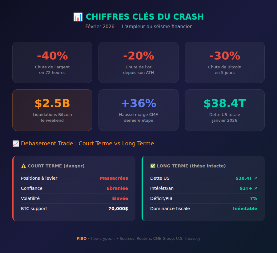 Key figures from the February 2026 crash
