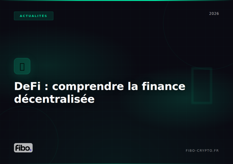 Guide complet DeFi finance décentralisée 2026