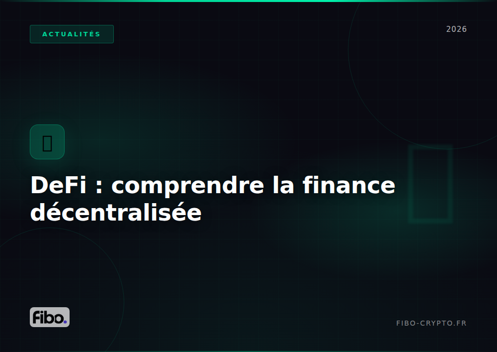 Guide complet DeFi finance décentralisée 2026