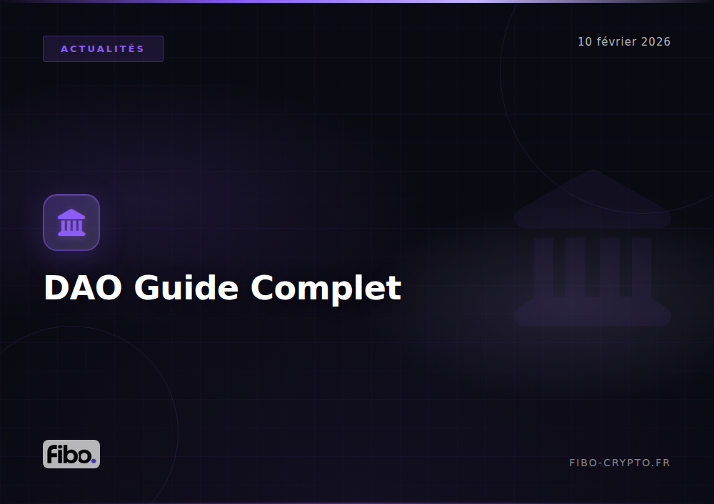DAO : Qu&rsquo;est-ce qu&rsquo;une organisation autonome décentralisée ? Guide complet 2026