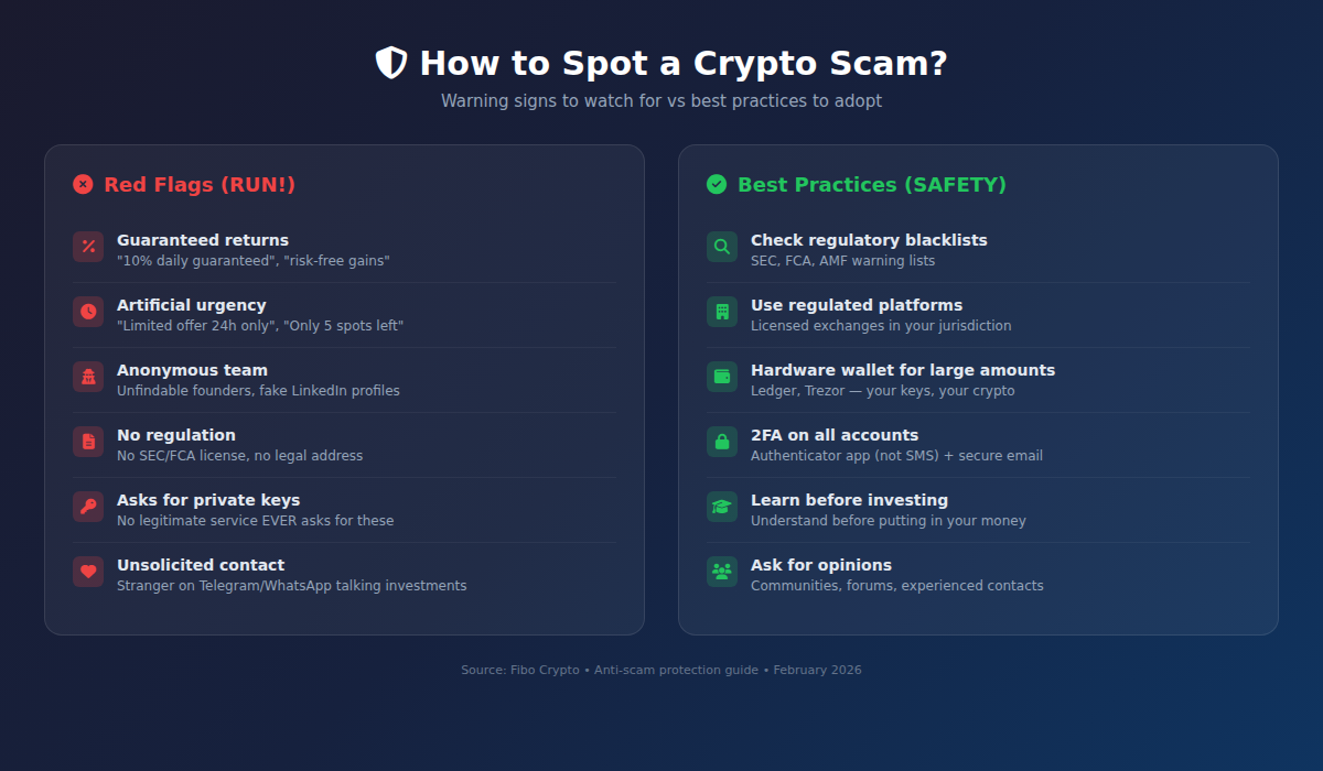 How to spot a crypto scam - warning signs and best practices