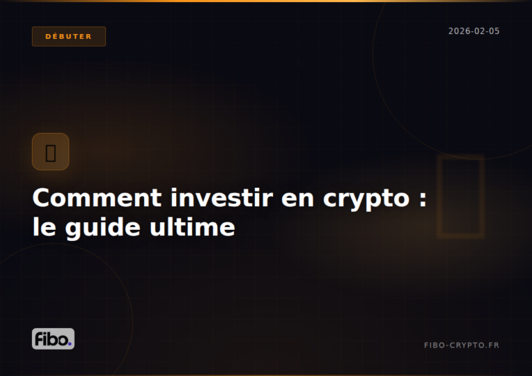 Comment investir en crypto en 2026 : le guide ultime pour débutants