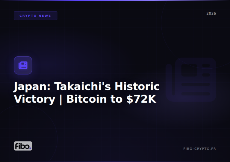 Japan: Takaichi Wins Historic Victory, Bitcoin Surges to $72,000
