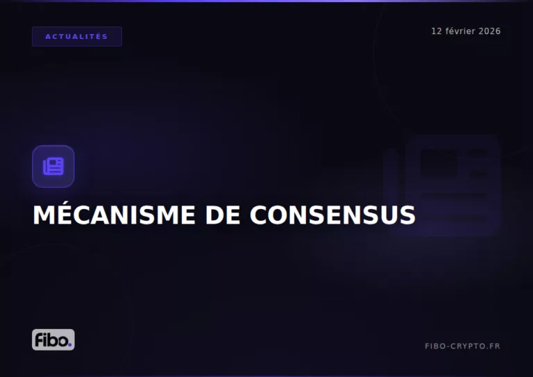 Mecanisme consensus blockchain