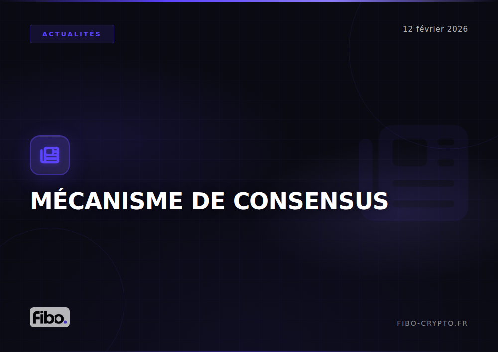 Mecanisme consensus blockchain