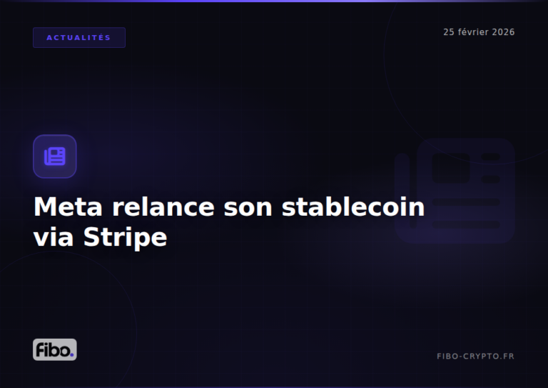 Meta relance son stablecoin via Stripe : le géant tech vise 3 milliards d’utilisateurs