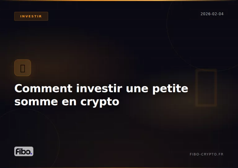 Petite somme crypto