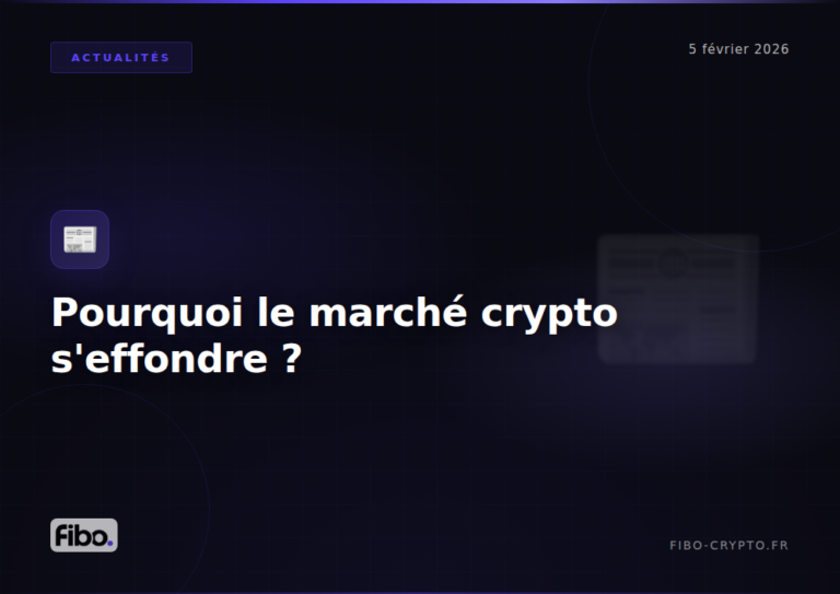 Pourquoi marche crypto effondre fevrier 2026