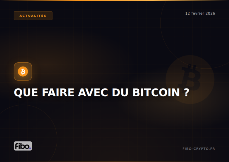 Que faire avec du Bitcoin ? Guide complet des cas d’usage 2025
