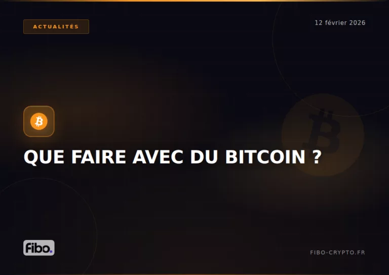 Que faire bitcoin 2025