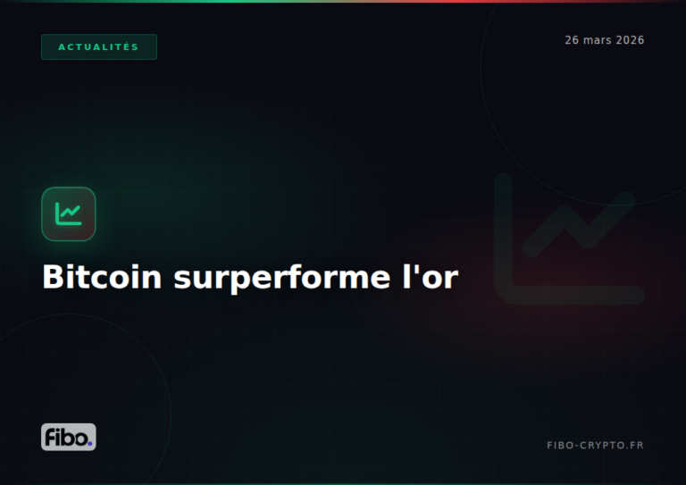 Bitcoin surperforme l’or : le métal jaune en pire chute depuis 1920