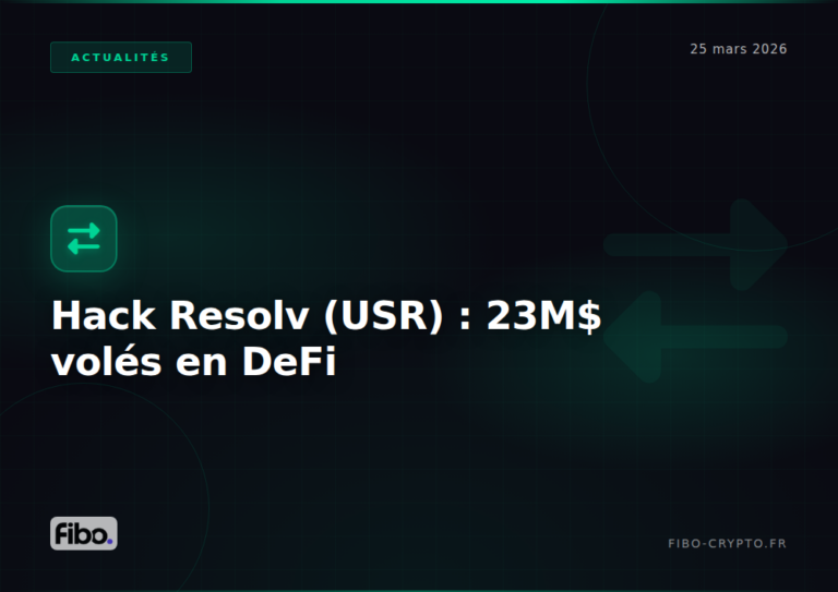 Hack Resolv (USR) : 23 millions de dollars volés, la DeFi n’a rien appris