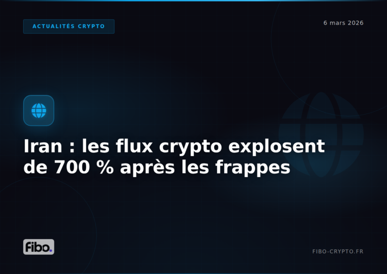 Iran : les flux crypto explosent de 700 % après les frappes américaines — les données on-chain révèlent l&rsquo;ampleur