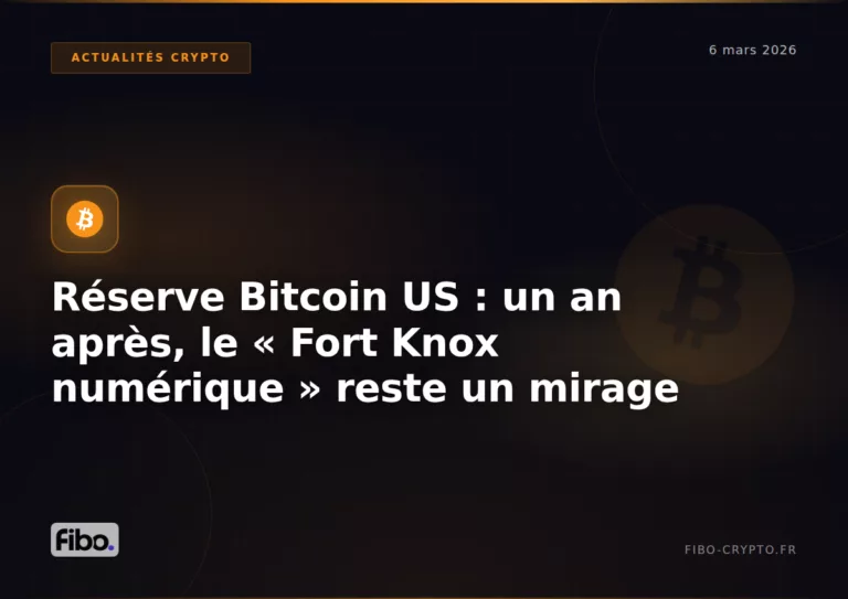 US Strategic Bitcoin Reserve: One Year Later, the “Digital Fort Knox” Remains a Mirage