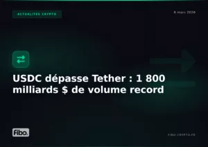 USDC Overtakes Tether: Stablecoin Transfers Hit Record $1.8 Trillion