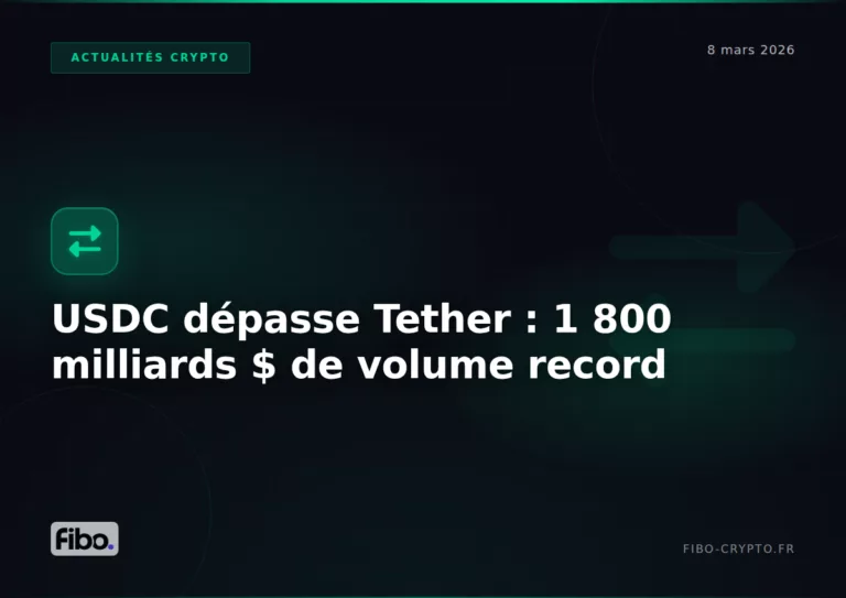 USDC Overtakes Tether: Stablecoin Transfers Hit Record $1.8 Trillion