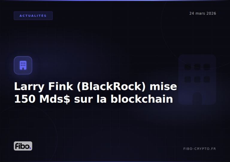 Larry Fink BlackRock 150 milliards blockchain