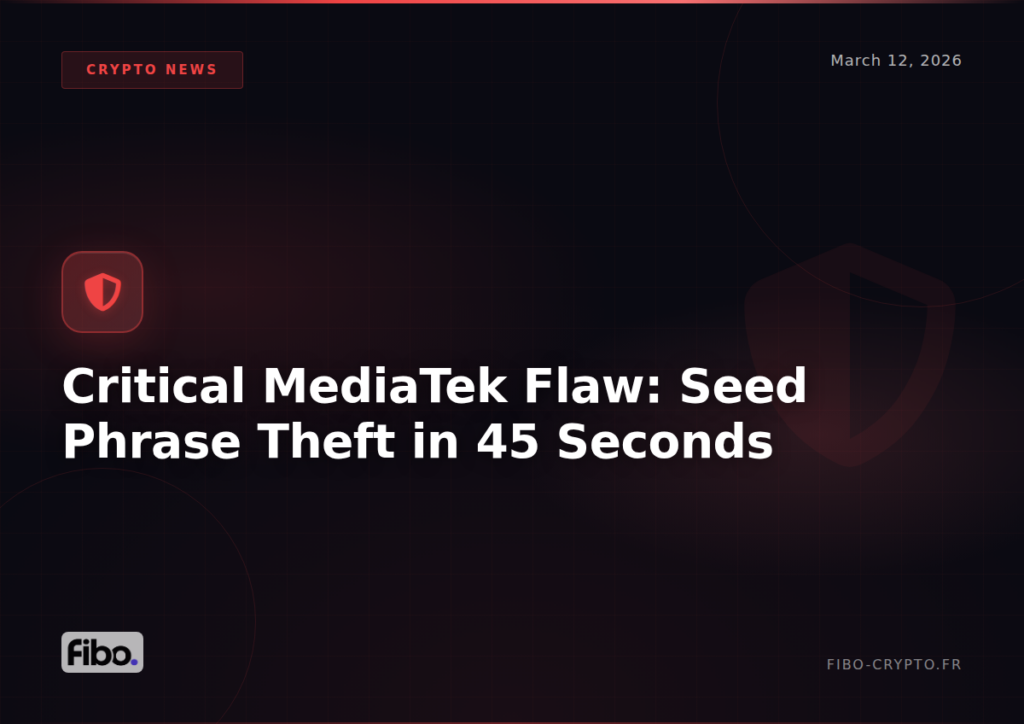 Critical MediaTek Vulnerability: Seed Phrase Theft in 45 Seconds on 25% of Android Smartphones