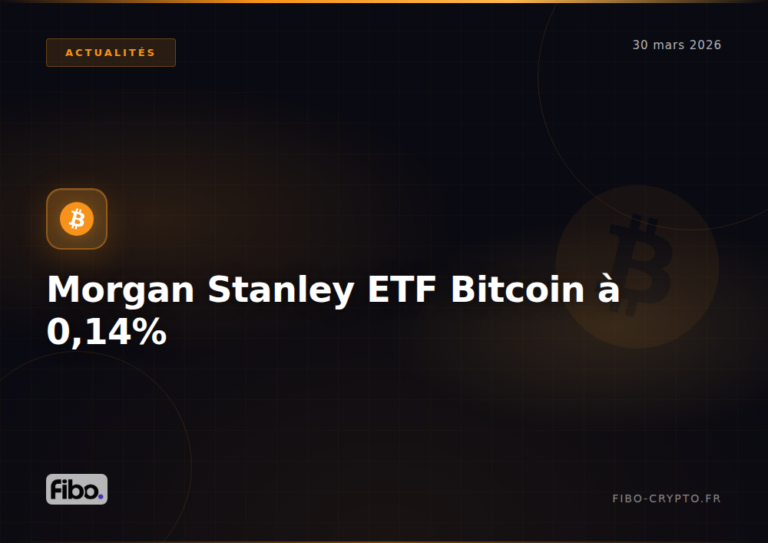Morgan Stanley ETF Bitcoin frais compétitifs