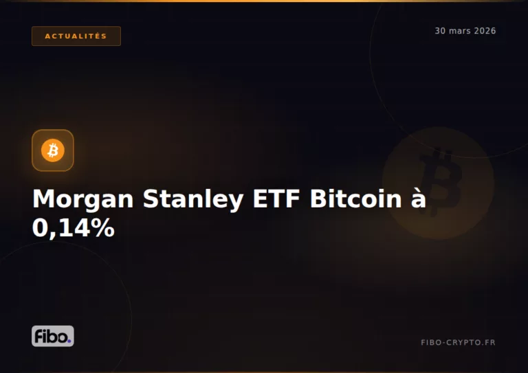 Morgan Stanley ETF Bitcoin frais compétitifs