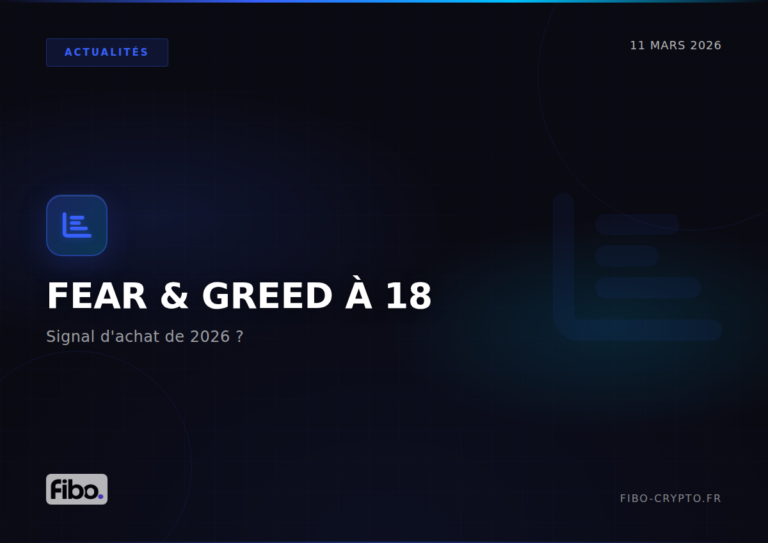 Fear & Greed à 18 : pourquoi la peur extrême pourrait être le signal d&rsquo;achat de 2026
