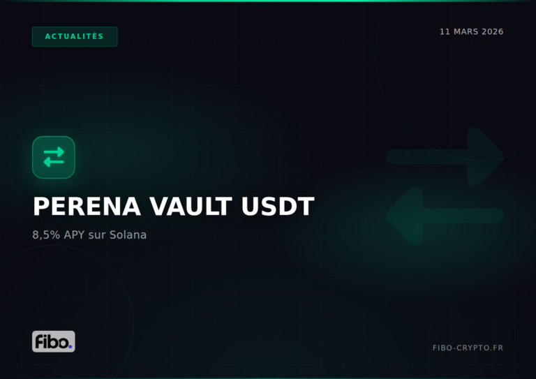 Perena lance un vault USDT à 8,5 % sur Solana : le rendement institutionnel accessible à tous