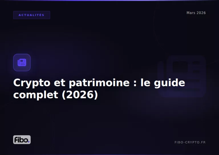 Crypto et patrimoine en 2026 : le guide complet pour intégrer les actifs numériques à votre stratégie financière