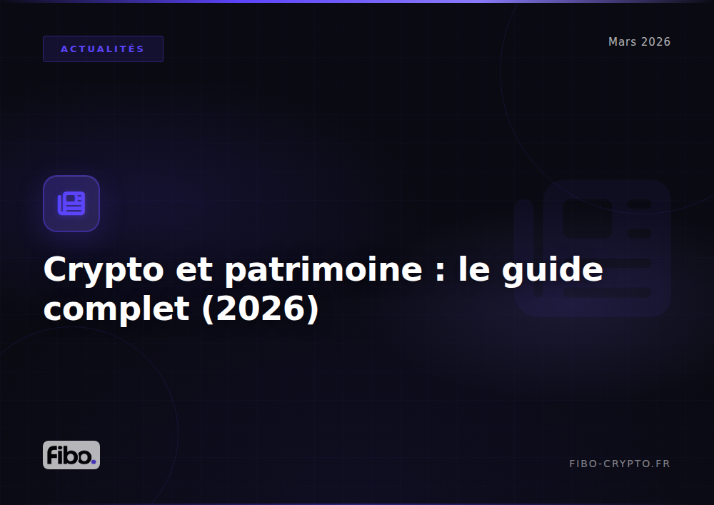 Crypto et patrimoine en 2026 : le guide complet pour intégrer les actifs numériques à votre stratégie financière