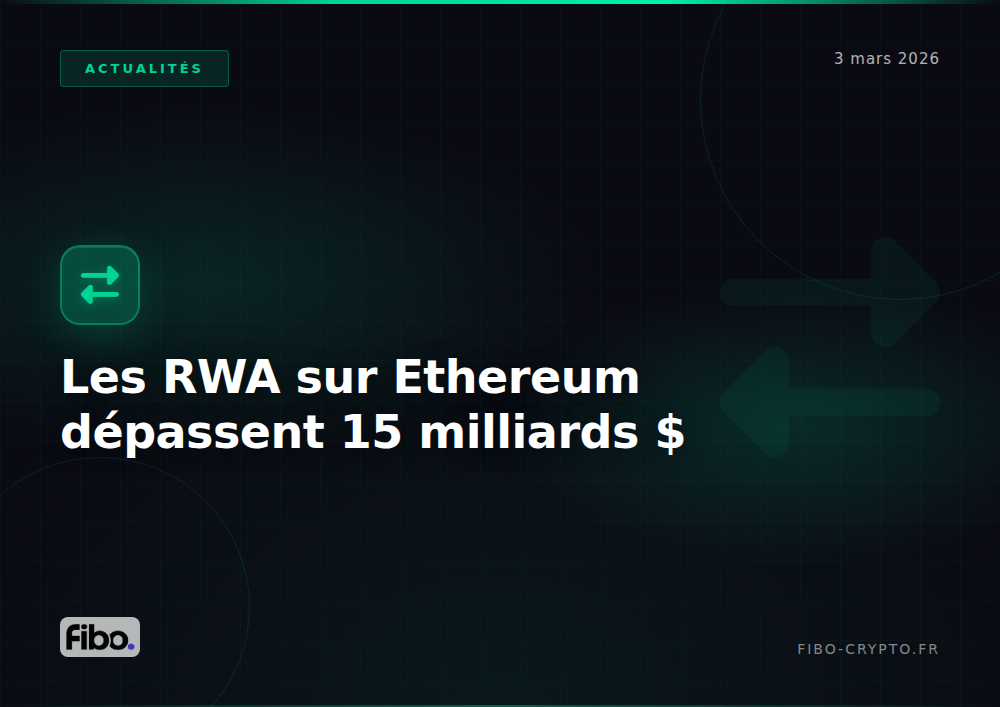 Rwa ethereum 15 milliards tokenisation accelere