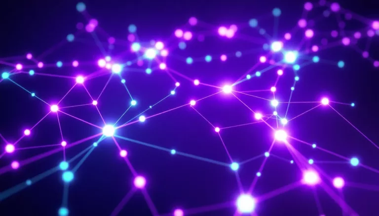Visualisation abstraite du réseau blockchain Solana