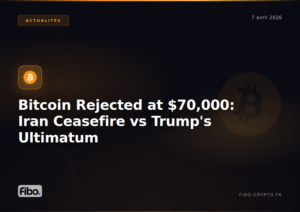 Bitcoin Rejected at $70,000: Between Iran Ceasefire Hopes and Trump's Ultimatum