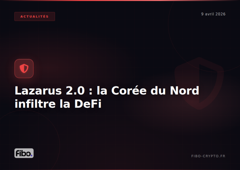 Lazarus 2.0 : comment la Corée du Nord infiltre la DeFi de l’intérieur