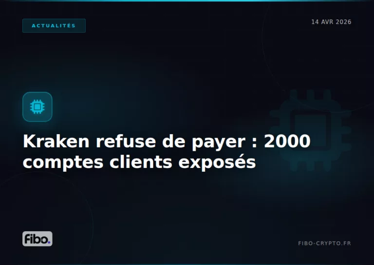 Kraken refuse de payer ses maîtres-chanteurs : 2 000 comptes clients exposés par des ex-employés