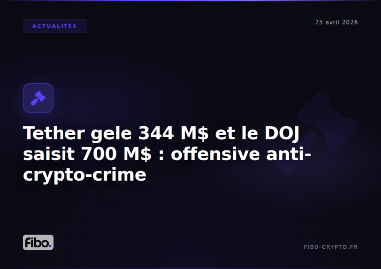 Tether Freezes $344M and DOJ Seizes $700M: America’s Crypto Crime Crackdown