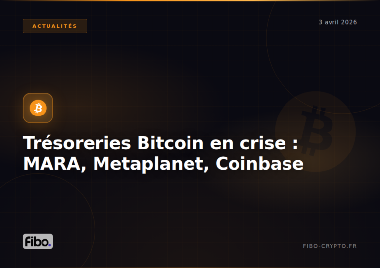 Trésoreries Bitcoin en crise : MARA vend 1,1 milliard, Metaplanet passe 3ème mondial, Coinbase obtient sa charte bancaire